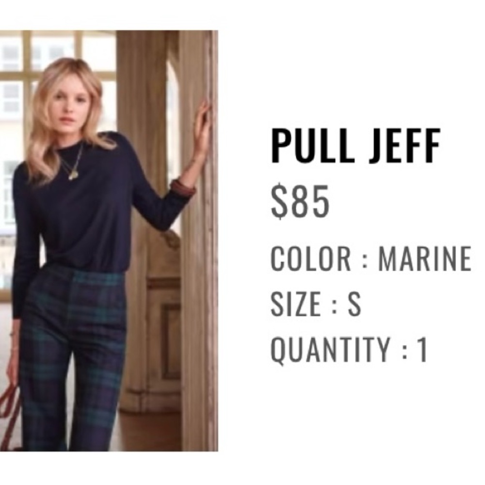 Sezane Jeff Jumper / Sweater in Navy